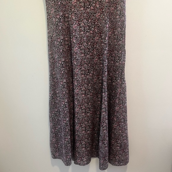 Vintage 90s Ditsy Floral Cottagecore Maxi Dress - Picture 9 of 13